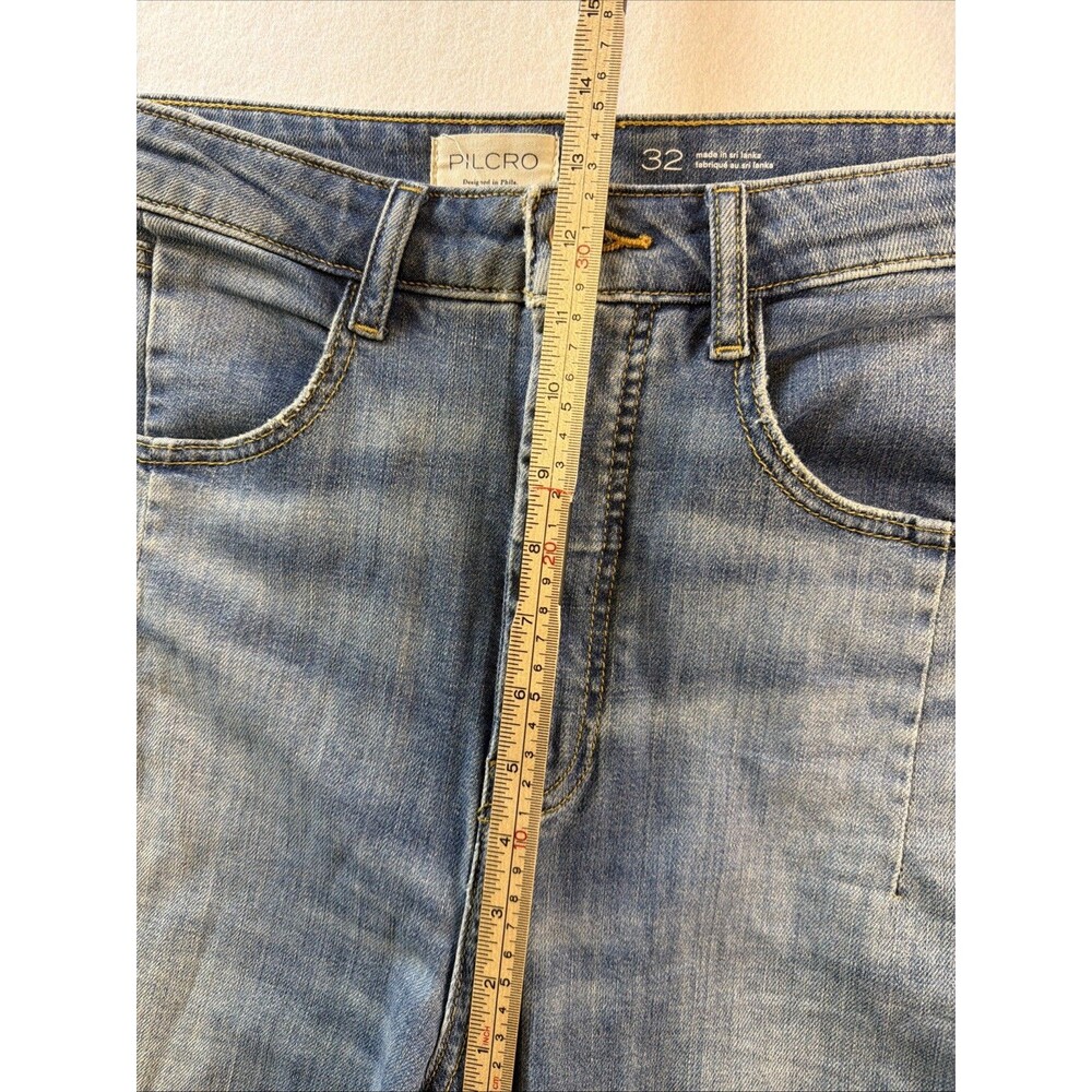 Pilcro by Anthropologie The Kenna High-Rise Heritage Barrel Jeans 32 Denim - Picture 9 of 11